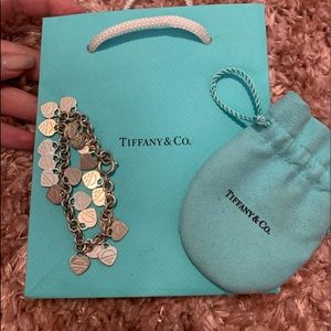 Gently worn Return to Tiffany Multi Heart Tag Bracelet
